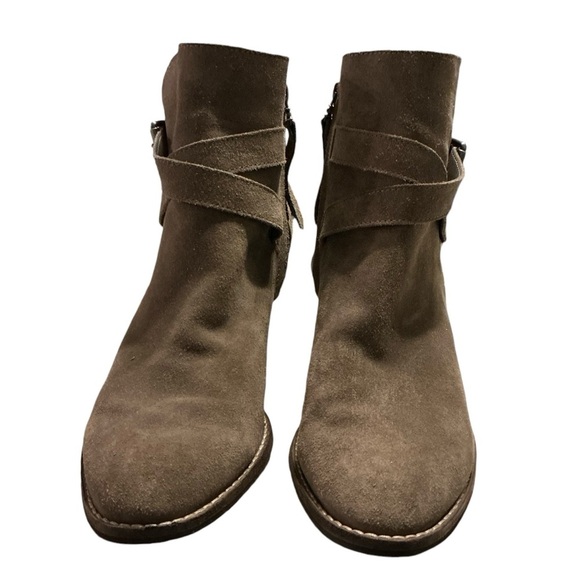 Sam Edelman gray suede ankle boots  size 10 - Picture 4 of 7